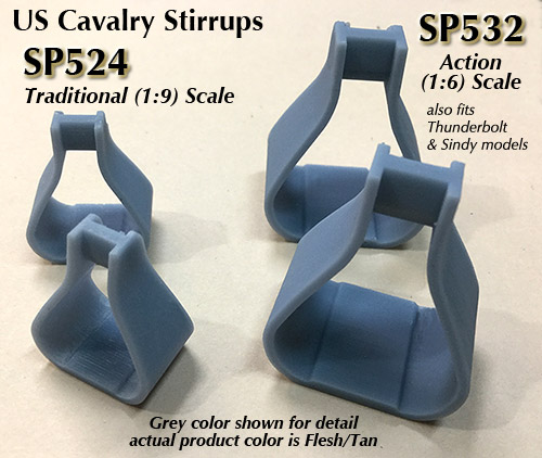 US Cavalry Stirrups - Trad and Action Scales