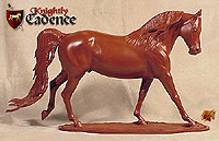 Knightly Cadence Resin-Cast Morgan Stallion Sculpture