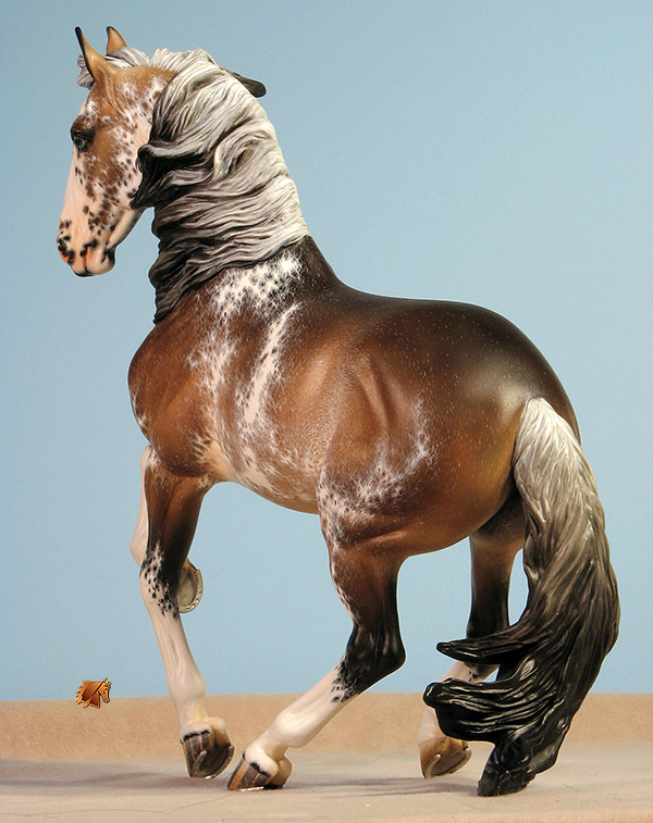Breyer Alborozo painted by C. Williams