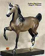 Arabian Park Horse Resin-Cast Sculpture