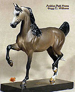 Arabian Park Horse Resin-Cast Sculpture