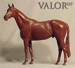 ValorHP - Resin-Cast Thoroughbred Stallion - Hair Prep