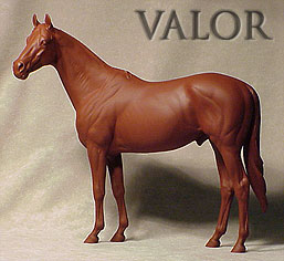 Valor - Resin-Cast Thoroughbred Stalion