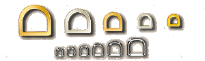 Assorted Scale Miniature Dee Rings
