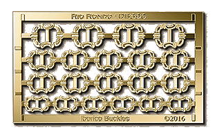 Silver color Iberian Buckles DB390g