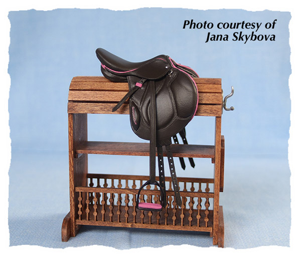 English Saddle with Pink Accents by Jana Skybova